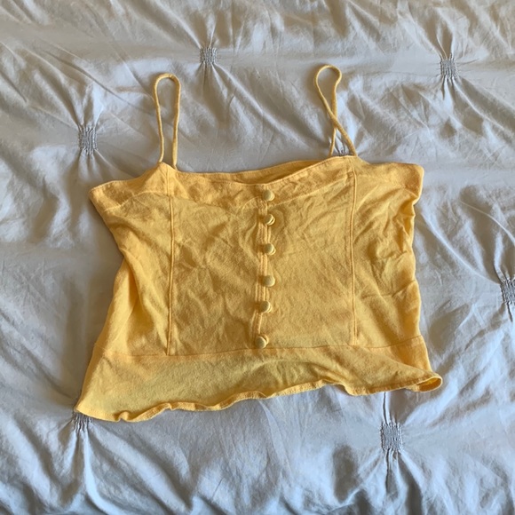 Yellow Me to We crop top - Picture 1 of 3